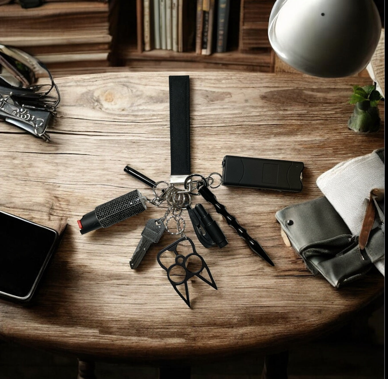 Unisex collection safety keychains