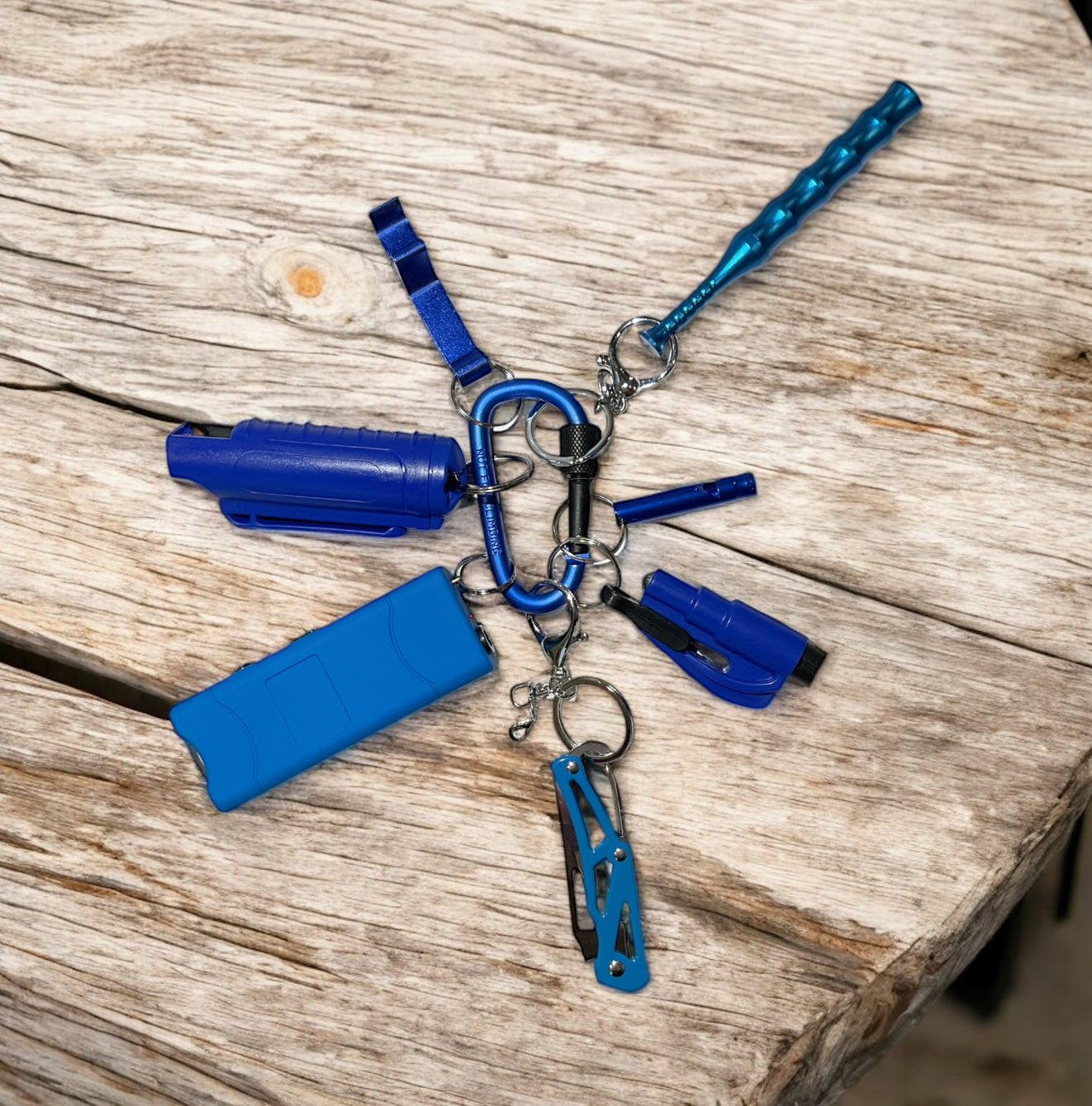 Unisex collection safety keychains