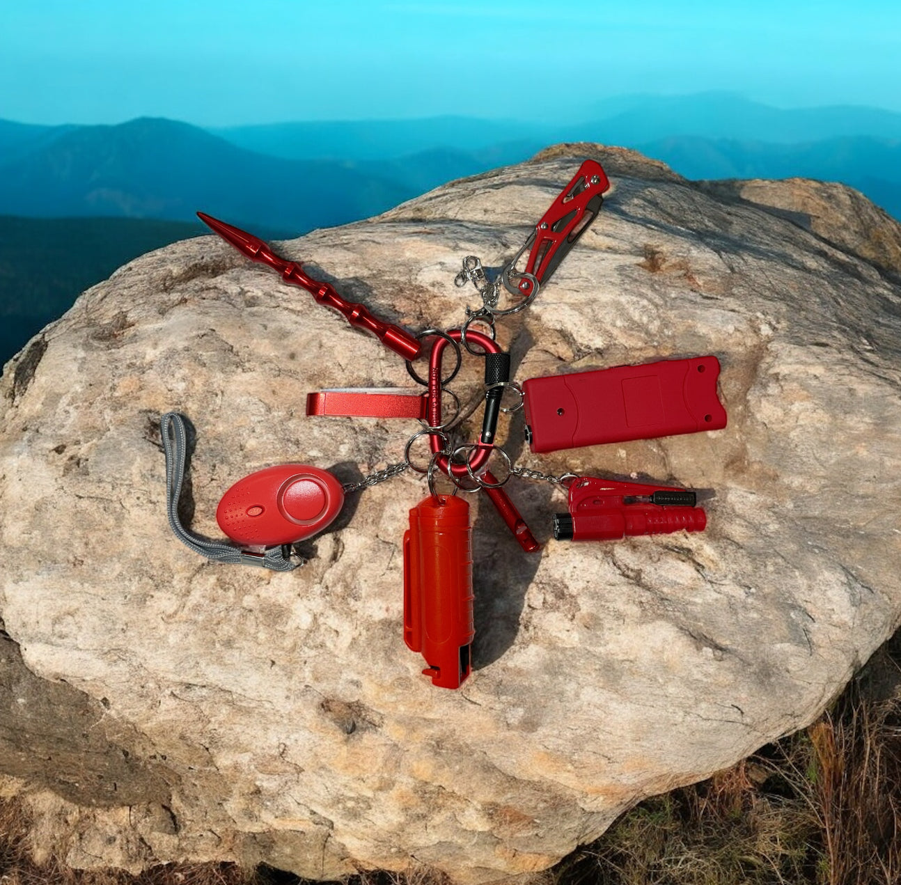 Unisex collection safety keychains