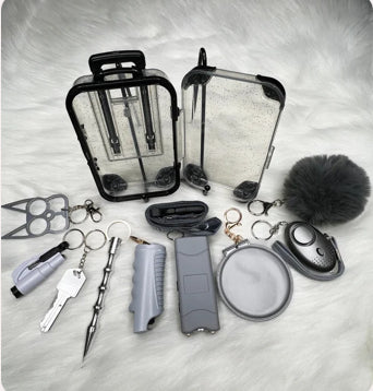 Eva set Safety keychain in solid colors