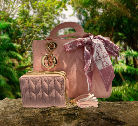 Purse with matching wallet and crossbody