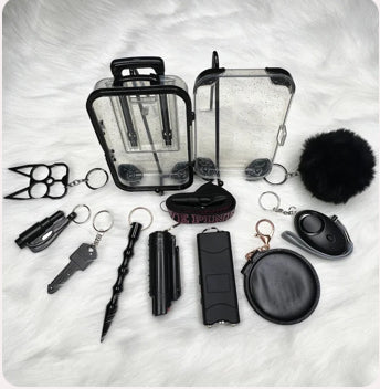 Eva set Safety keychain in solid colors