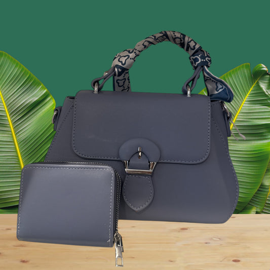 Blue matching wallet, and Crossbody