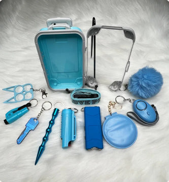 Eva set Safety keychain in solid colors