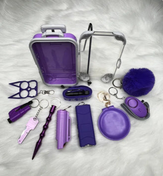 Eva set Safety keychain in solid colors