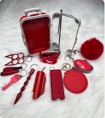 Eva set Safety keychain in solid colors